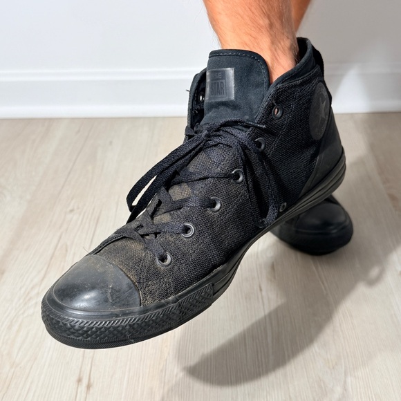 Converse Black Canvas High-Tops - Picture 5 of 15